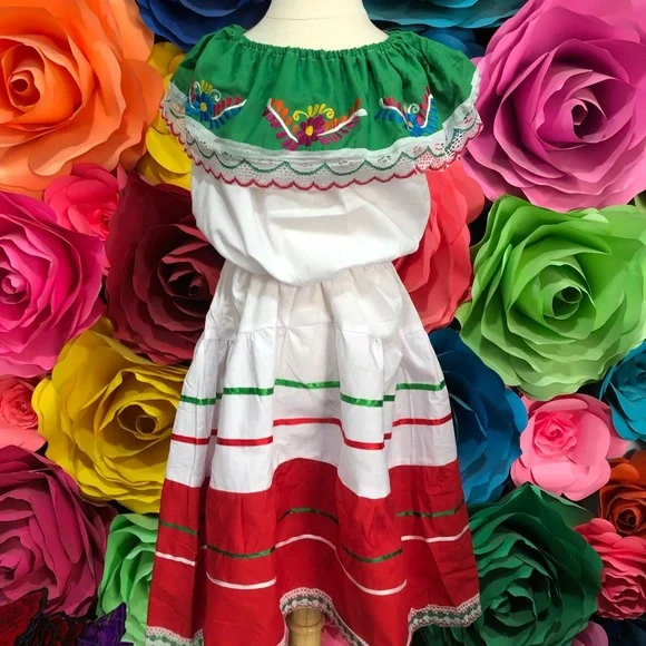 Baby Mexican Dress Holiday Dresses For Girls Spanish Baby Dress